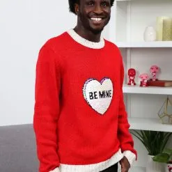 BigWan Apparel Co. Be Mine Valentine's Day Adult Sweater -wizard of oz costume shop be mine valentines day sweater alt 4