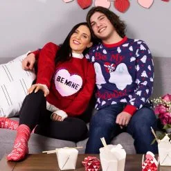 BigWan Apparel Co. Be Mine Valentine's Day Adult Sweater -wizard of oz costume shop be mine valentines day sweater alt 6