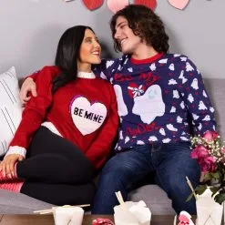 BigWan Apparel Co. Be Mine Valentine's Day Adult Sweater -wizard of oz costume shop be mine valentines day sweater alt 7