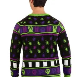 Shenzen Amilla Beetlejuice It's Showtime! Halloween Sweater For Adults -wizard of oz costume shop beetlejuice its showtime adult ugly halloween sweater alt1
