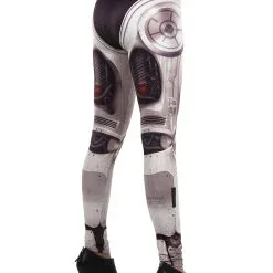 Elope Bionic Printed Leggings -wizard of oz costume shop bionic leggings one size alt 2