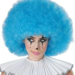 California Costume Collection Blue Jumbo Afro Clown Wig