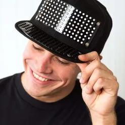 Elope Black Bricky Blocks Snapback Hat -wizard of oz costume shop bricky blocks black snapback hat alt 2 upd