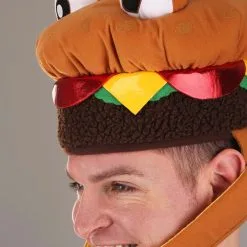 Elope Soft Cheeseburger Jawesome Costume Hat -wizard of oz costume shop cheeseburger jawesome hat alt 2