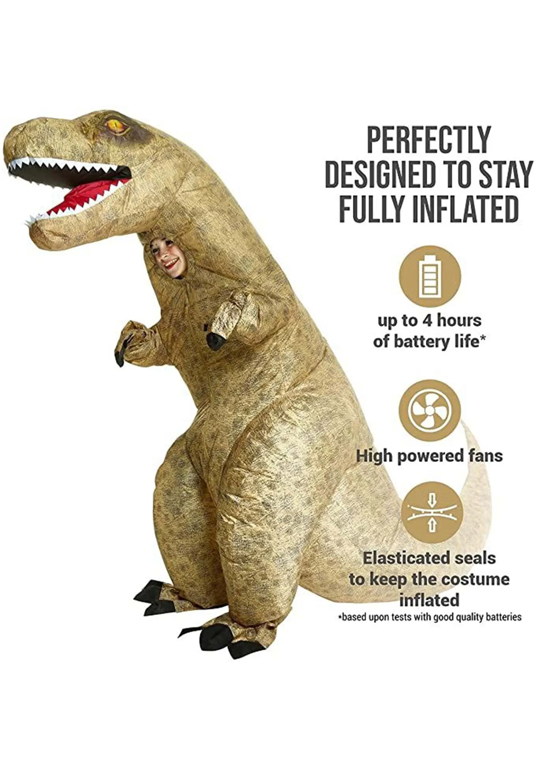 Morphsuits Inflatable Kid's Dinosaur Costume 2 Morphsuits Inflatable Kid's Dinosaur Costume - Image 2