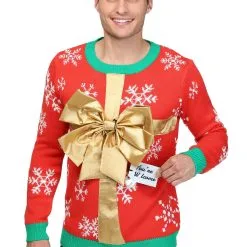 Shenzen Amilla Christmas Present Ugly Christmas Sweater -wizard of oz costume shop christmas present sweater alt 2