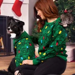 BigWan Apparel Co. Christmas Tree Sweater For Dogs -wizard of oz costume shop christmas tree dog sweater alt 2
