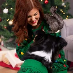 BigWan Apparel Co. Christmas Tree Sweater For Dogs -wizard of oz costume shop christmas tree dog sweater alt 3