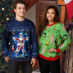 BigWan Apparel Co. Movie Poster Christmas Vacation Ugly Sweatshirt For Adults -wizard of oz costume shop christmas vacation movie poster ugly sweatshirt alt 2