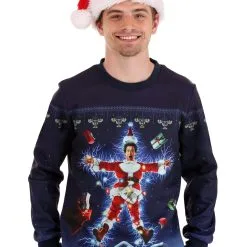 BigWan Apparel Co. Movie Poster Christmas Vacation Ugly Sweatshirt For Adults -wizard of oz costume shop christmas vacation movie poster ugly sweatshirt alt 3