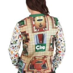 BigWan Apparel Co. Clue Board Game Mansion Adult Sweater 12 BigWan Apparel Co. Clue Board Game Mansion Adult Sweater -wizard of oz costume shop clue mansion sweater alt 5