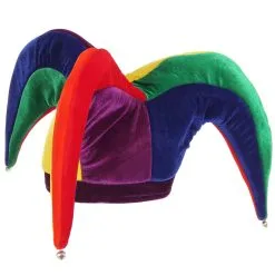 Elope Court Jester Multicolor Soft Hat 6 Elope Court Jester Multicolor Soft Hat -wizard of oz costume shop court jester multicolor soft hat alt 2 update