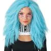 California Costume Collection Crimped 'n Kooky Blue Wig For Adults
