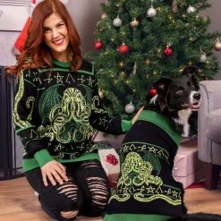 BigWan Apparel Co. Cthulu Sweater For Dogs -wizard of oz costume shop cthulu dog sweater alt 2