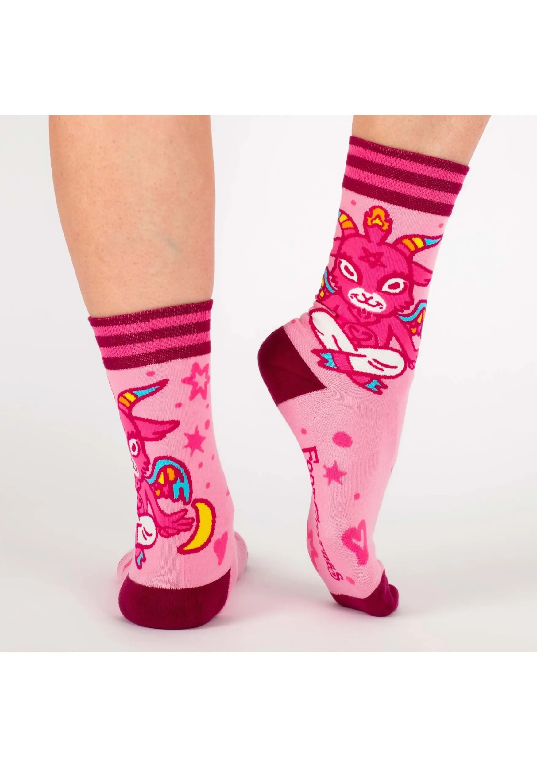 FootClothes Cute Baphomet Goat Socks For Adults 4 FootClothes Cute Baphomet Goat Socks For Adults - Image 4