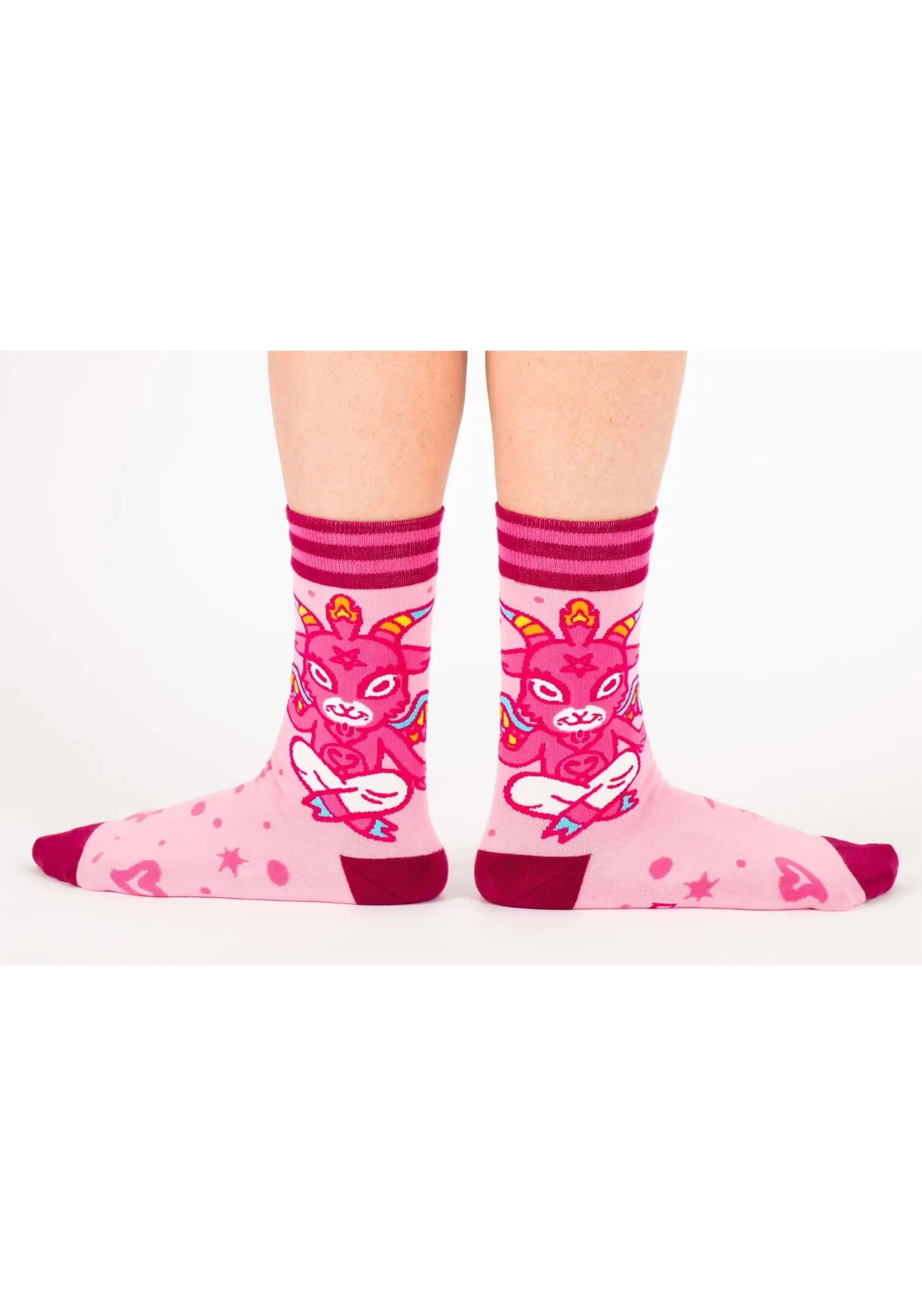 FootClothes Cute Baphomet Goat Socks For Adults 5 FootClothes Cute Baphomet Goat Socks For Adults - Image 5