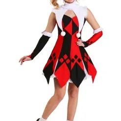 Fun Costumes Women's Cute Court Jester Plus Size Costume