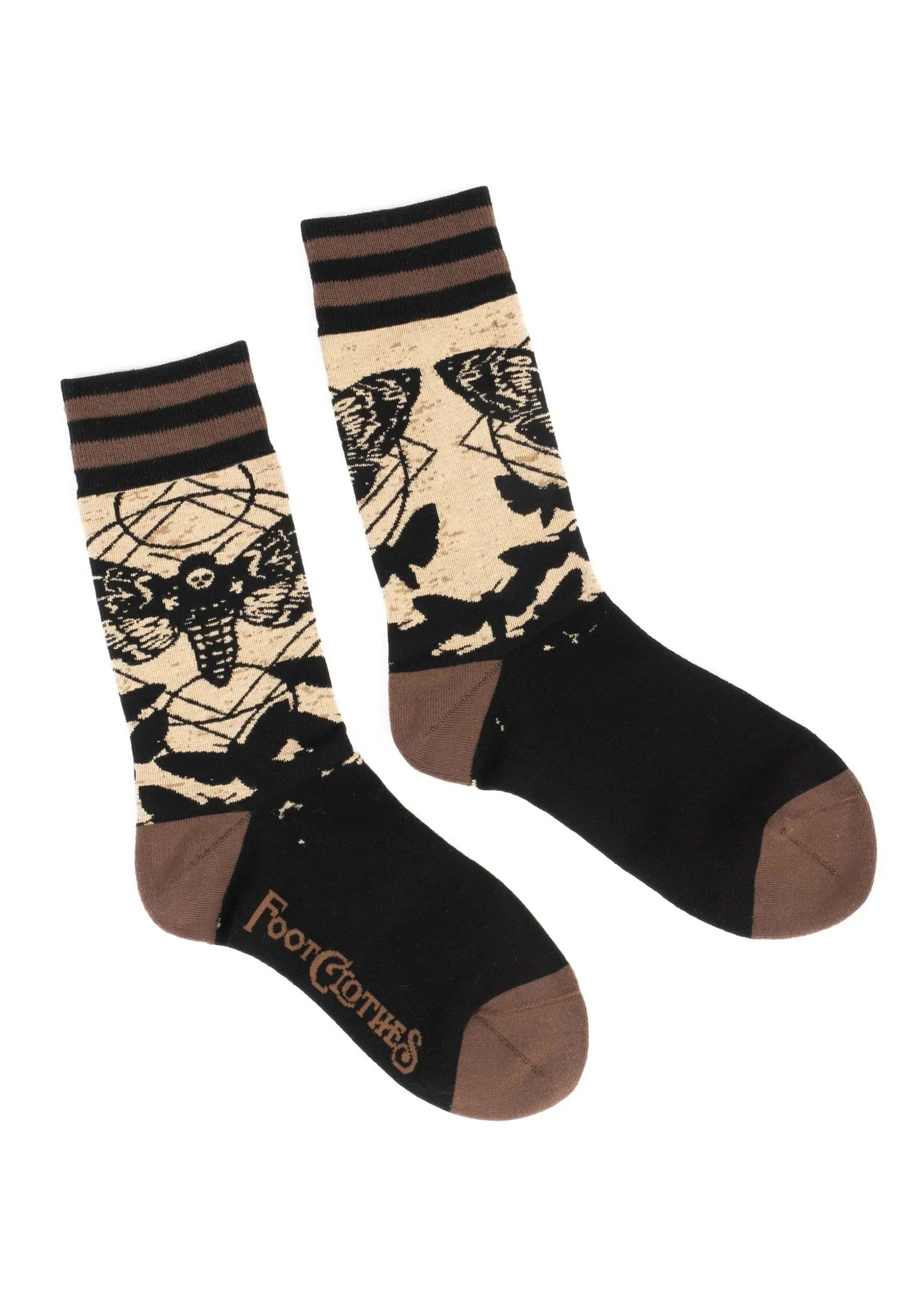 FootClothes Death's Head Hawkmoth Adult Socks 1 FootClothes Death's Head Hawkmoth Adult Socks