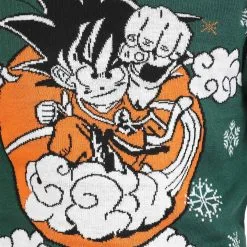 Bioworld Merchandising / Independent Sales Adult Dragon Ball Z Goku Ugly Christmas Sweater -wizard of oz costume shop dragon ball z goku adult ugly christmas sweater alt 2