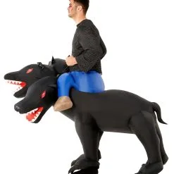 Morphsuits Adult Evil 3-Headed Dog Ride On Inflatable Costume 5 Morphsuits Adult Evil 3-Headed Dog Ride On Inflatable Costume -wizard of oz costume shop evil 3 headed dog ride on inflatable adult costume alt 2