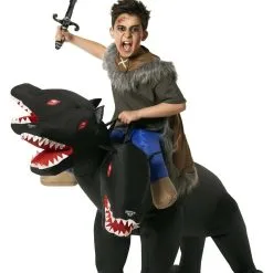 Morphsuits Evil 3-Headed Dog Ride On Inflatable Costume For Kids -wizard of oz costume shop evil 3 headed dog ride on inflatable kids costume alt 2