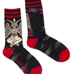 FootClothes Evil AF Baphomet Socks For Adults
