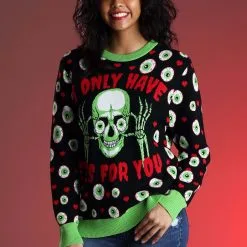 BigWan Apparel Co. Eyes For You Valentines Day Adult Sweater