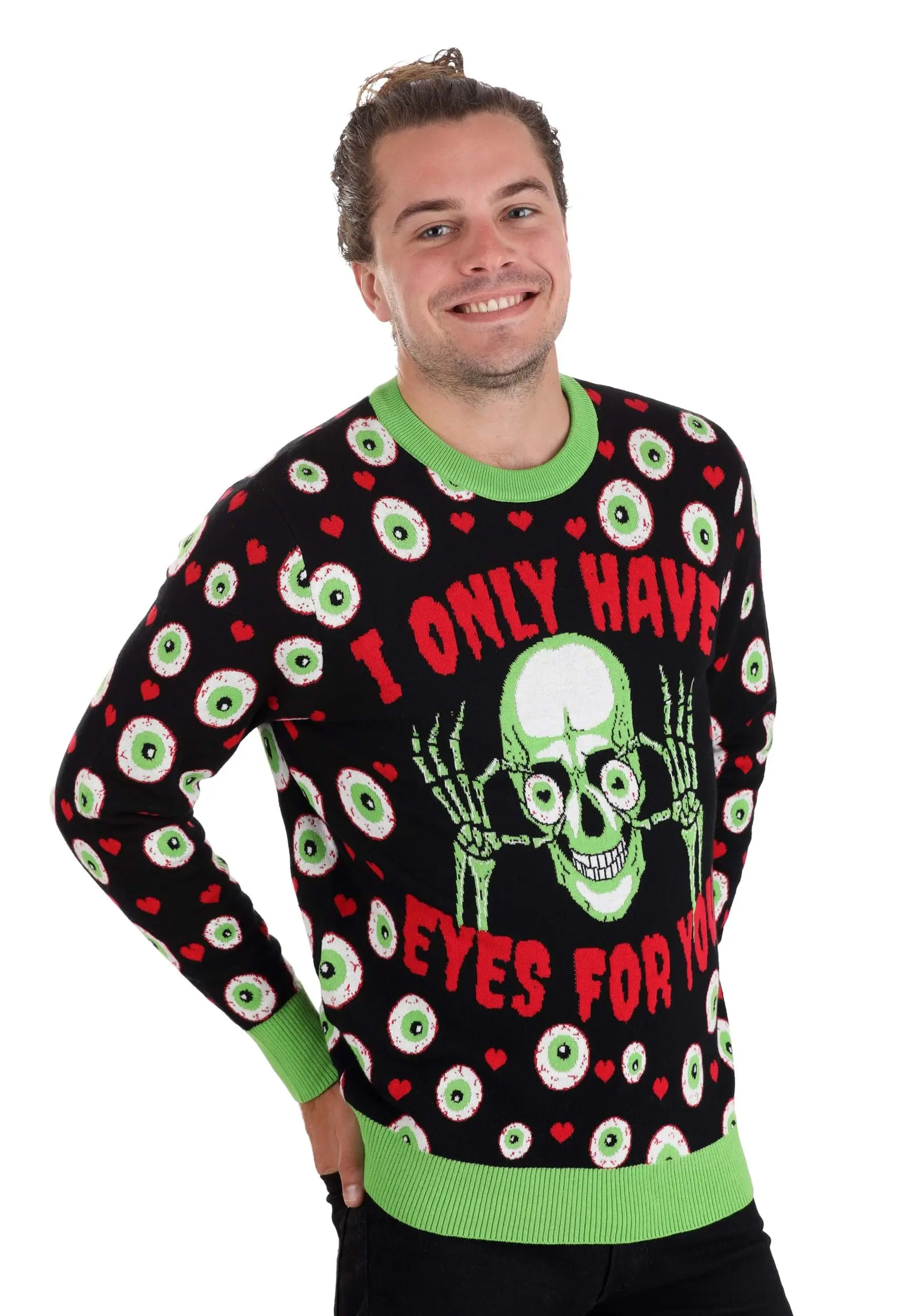 BigWan Apparel Co. Eyes For You Valentines Day Adult Sweater 8 BigWan Apparel Co. Eyes For You Valentines Day Adult Sweater - Image 8