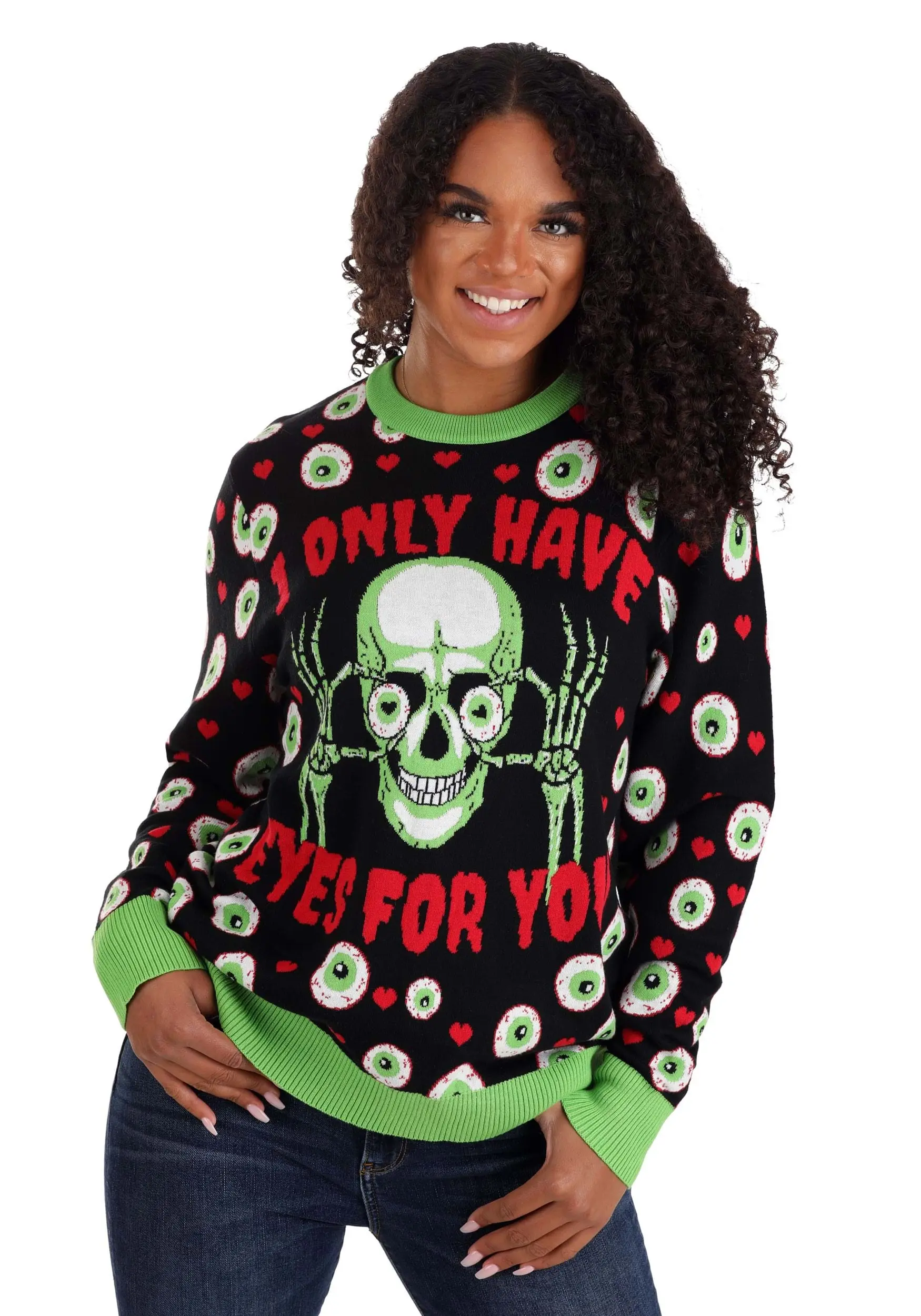 BigWan Apparel Co. Eyes For You Valentines Day Adult Sweater 9 BigWan Apparel Co. Eyes For You Valentines Day Adult Sweater - Image 9