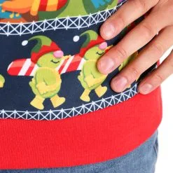 BigWan Apparel Co. Adult Fraggle Rock Sublimated Ugly Christmas Sweatshirt -wizard of oz costume shop fraggle rock sublimated adult ugly christmas sweater alt4