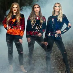 Shenzen Amilla Adult Freddy Vs Jason Halloween Sweater -wizard of oz costume shop freddy vs jason adult halloween sweater alt2