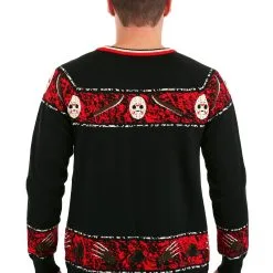 Shenzen Amilla Adult Freddy Vs Jason Halloween Sweater -wizard of oz costume shop freddy vs jason adult halloween sweater alt3