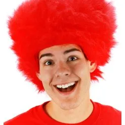 Elope Fuzzy Red Costume Wig
