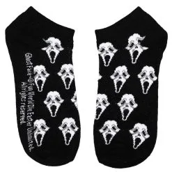 Bioworld Merchandising / Independent Sales Scream Ghost Face 5 Pack Ankle Socks -wizard of oz costume shop ghostface icons 5 pair ankle sock alt 4