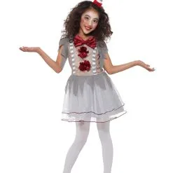 Smiffys Girls Vintage Clown Costume