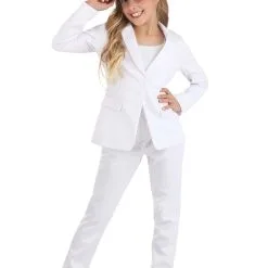 Fun Costumes Girl's Suit - White -wizard of oz costume shop girls white suit alt 1