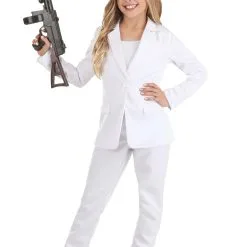 Fun Costumes Girl's Suit - White -wizard of oz costume shop girls white suit alt 4