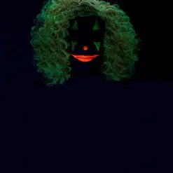 California Costume Collection Bright Red Glow In The Dark Curly Clown Wig 8 California Costume Collection Bright Red Glow In The Dark Curly Clown Wig -wizard of oz costume shop glow in the dark bright red curly clown wig alt 3