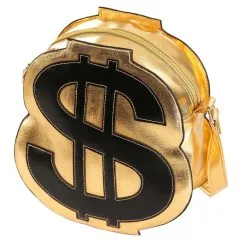 Fushengyuan Industry CO., Gold Dollar Sign Costume Purse -wizard of oz costume shop gold dollar sign purse alt 2