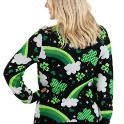 BigWan Apparel Co. St Patrick's Day Care Bears Good Luck Bear Sweater -wizard of oz costume shop good luck bear st patricks day sweater alt 6