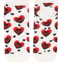 Elope 5 Pack Goth Valentine's Day Socks 8 Elope 5 Pack Goth Valentine's Day Socks -wizard of oz costume shop goth valentines day socks 5 pack alt 2