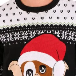 Shenzen Amilla Gremlins Gizmo Claus Adult Ugly Christmas Sweater -wizard of oz costume shop gremlins gizmo claus ugly christmas sweater alt3