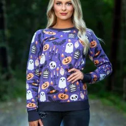 BigWan Apparel Co. Halloween Mischief Adult Halloween Sweater