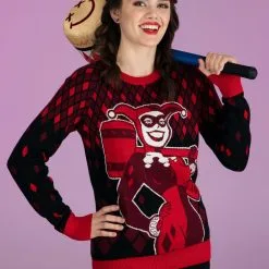 Shenzen Amilla Harley Quinn Hammer Time Ugly Christmas Sweater For Adults