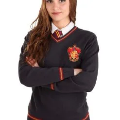 BigWan Apparel Co. Adult Harry Potter Gryffindor Uniform Sweater -wizard of oz costume shop harry potter gryffindor uniform sweater for adults alt 3 upd
