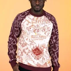 BigWan Apparel Co. Harry Potter Marauder's Map Sweatshirt For Adults -wizard of oz costume shop harry potter marauders map adult sweatshirt 2 upd 0