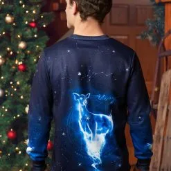 BigWan Apparel Co. Harry Potter Patronus Ugly Sweatshirt For Adults -wizard of oz costume shop harry potter patronus ugly sweatshirt alt 17