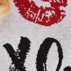 BigWan Apparel Co. Hugs And Kisses Valentine's Day Adult Sweater 10 BigWan Apparel Co. Hugs And Kisses Valentine's Day Adult Sweater -wizard of oz costume shop hugs and kisses valentines day sweater alt 8