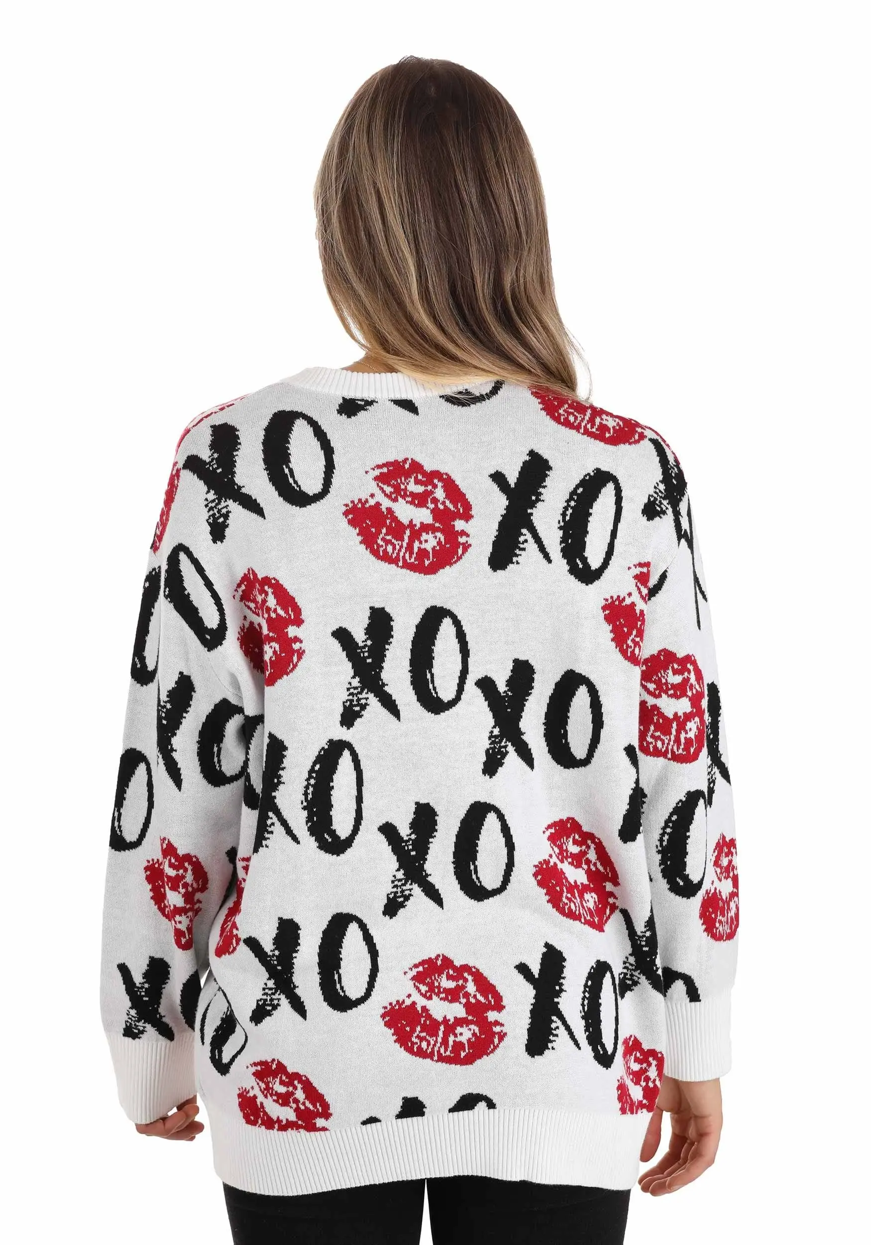 BigWan Apparel Co. Hugs And Kisses Valentine's Day Adult Sweater 5 BigWan Apparel Co. Hugs And Kisses Valentine's Day Adult Sweater - Image 5