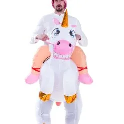 Joyin Inflatable Unicorn Ride-On Costume For Adults 5 Joyin Inflatable Unicorn Ride-On Costume For Adults -wizard of oz costume shop inflatable adult unicorn ride on costume alt 2